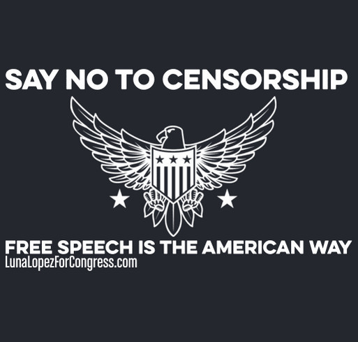 Help Luna Say No To Censorship! shirt design - zoomed