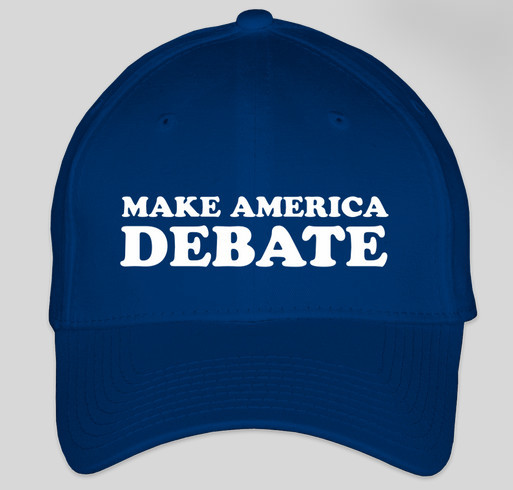 Make America Debate Again! #OpenTheDebates to all ballot-qualified candidates! #MADA Fundraiser - unisex shirt design - front
