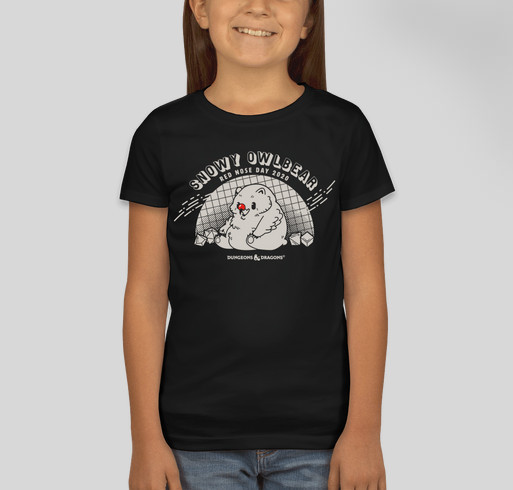 Dungeons & Dragons and Red Nose Day Campaign (Kids) Fundraiser - unisex shirt design - front