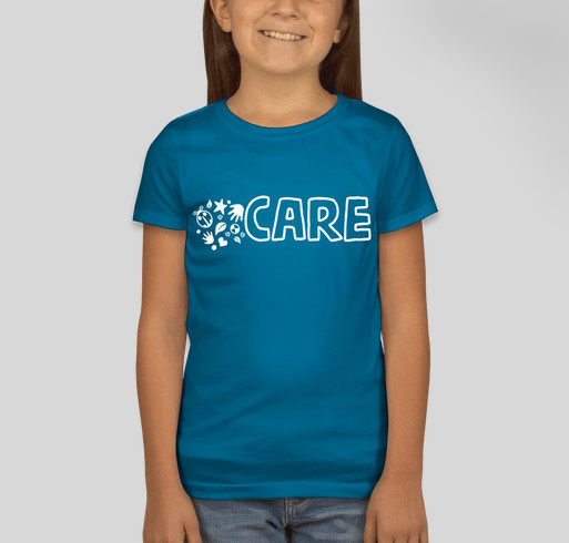 CG youth "CARE" shirt Fundraiser - unisex shirt design - front