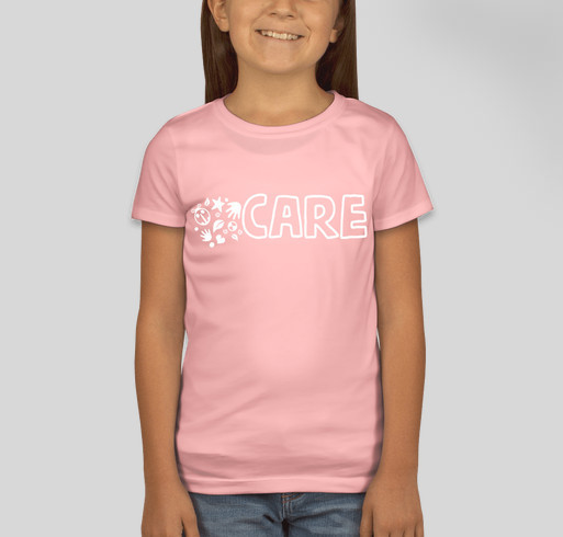 CG youth "CARE" shirt Fundraiser - unisex shirt design - front