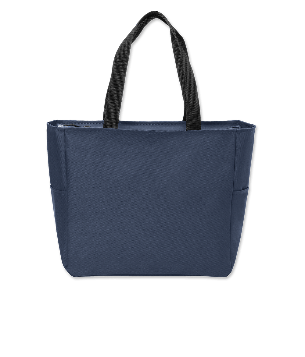 Port Authority Essential Small Poly Canvas Zippered Tote Bag