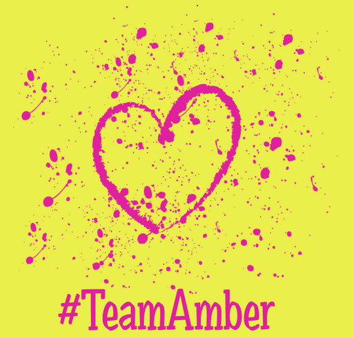 Team Amber shirt design - zoomed