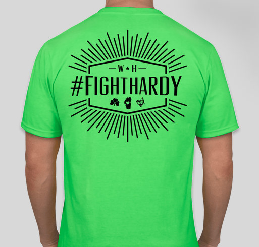 #FightHardy Fundraiser - unisex shirt design - back