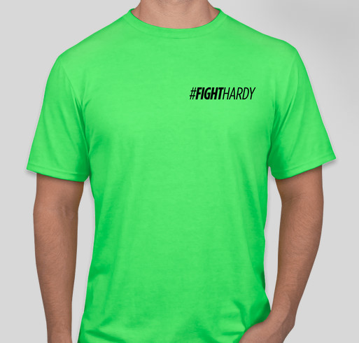 #FightHardy Fundraiser - unisex shirt design - front