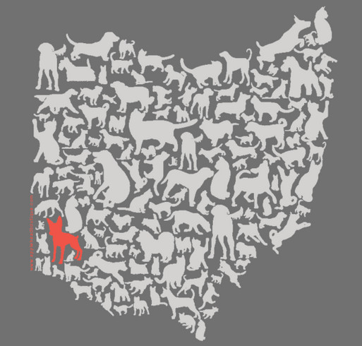 Applehead for Animals "Ohio for Pets" T-Shirt shirt design - zoomed