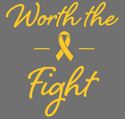 Worth the Fight Apparel: Fundraiser for Hope4ATRT shirt design - zoomed