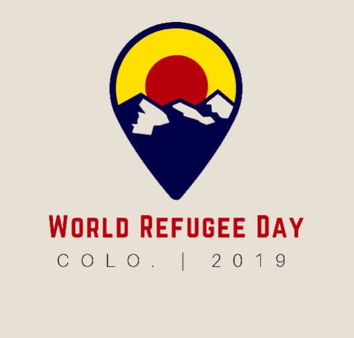 Colorado World Refugee Day 2019 - Tote shirt design - zoomed