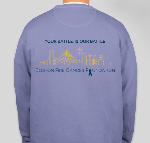 Shawn runs the 2025 Boston Marathon for Boston Fire Cancer Foundation! Fundraiser - unisex shirt design - back