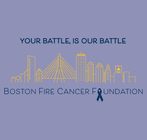 Shawn runs the 2025 Boston Marathon for Boston Fire Cancer Foundation! shirt design - zoomed