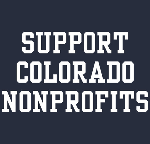 SUPPORT COLORADO NONPROFITS shirt design - zoomed