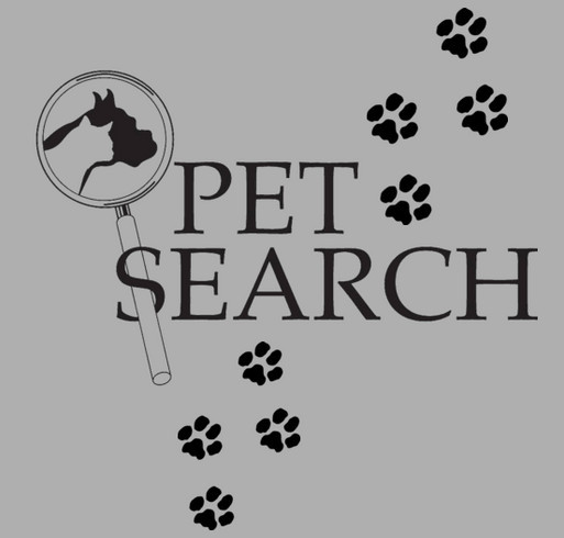 Pet Search Fundraiser shirt design - zoomed