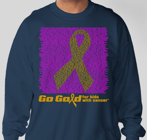 2015 ACCO Go Gold Shirt 2 Fundraiser - unisex shirt design - front
