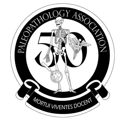 Paleopathology Association T-shirt Fundraiser Black Logo shirt design - zoomed