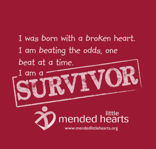 Mended Little Hearts SURVIVOR Onesies! shirt design - zoomed