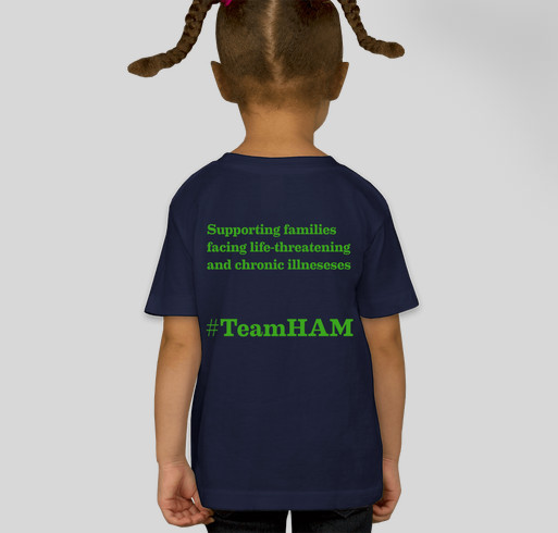 HAM Toddler T-Shirts! Fundraiser - unisex shirt design - back