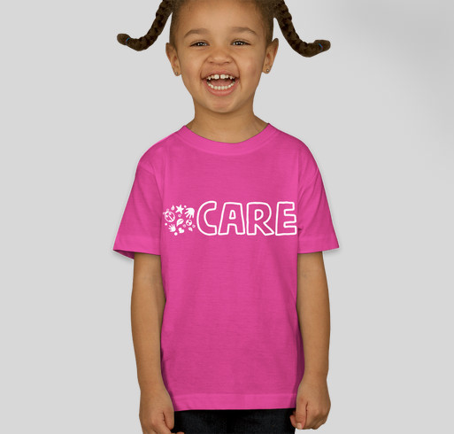 CG toddler "CARE" shirt Fundraiser - unisex shirt design - front