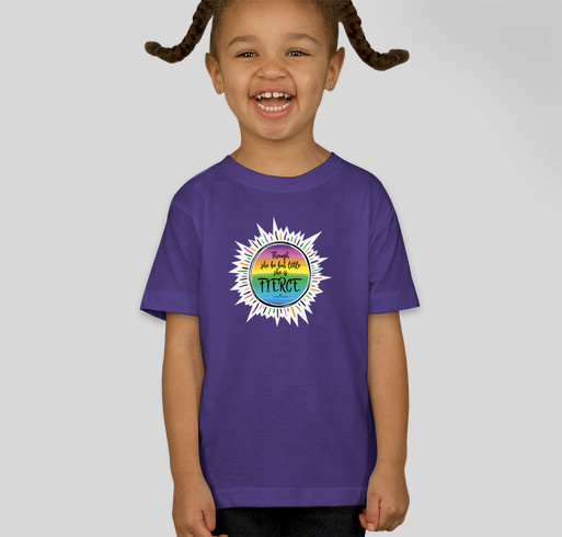 She is FIERCE Fundraiser - unisex shirt design - front