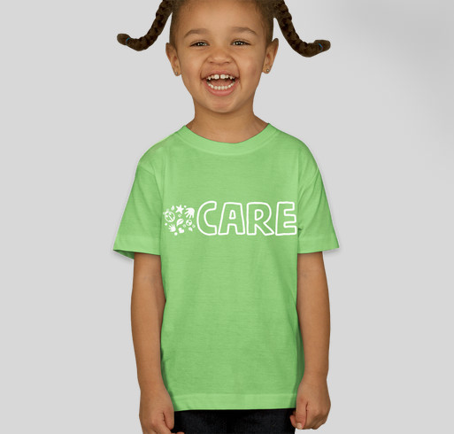 CG toddler "CARE" shirt Fundraiser - unisex shirt design - front