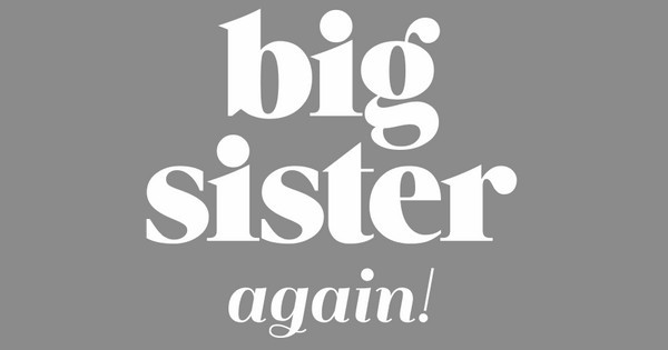 Free customizable big sister T-shirt templates