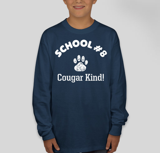 School #8 Spirit T-shirt Sale Fundraiser - unisex shirt design - front