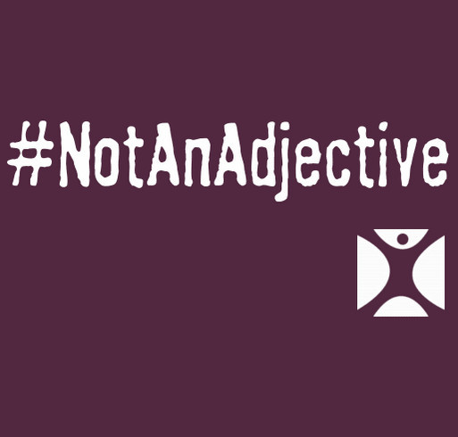 #NotAnAdjective shirt design - zoomed