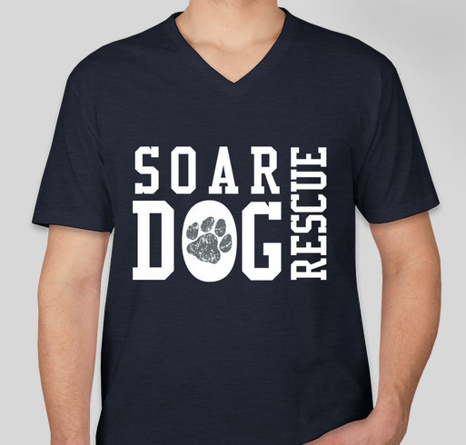 SOAR Dog Rescue Heartworm Positive Dogs Need Treatment Fundraiser - unisex shirt design - front