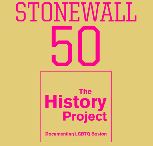 Pride with The History Project shirt design - zoomed