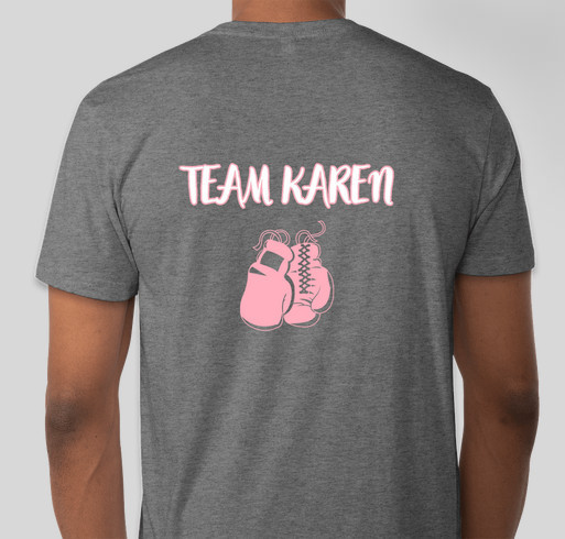 Karen’s Fight Against Breast Cancer Fundraiser - unisex shirt design - back