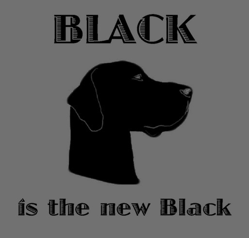 Black Dog Syndrome Awareness shirt design - zoomed