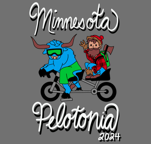 Minnesota Pelotonia Rider Fundraiser shirt design - zoomed