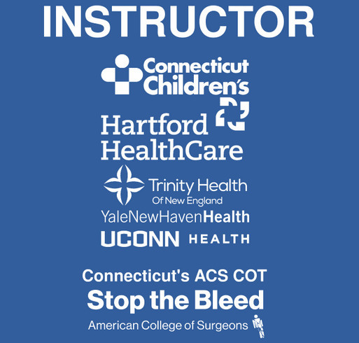 Connecticut Hospitals & Stop the Bleed at Dunkin Park shirt design - zoomed