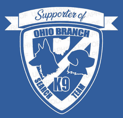 Support Ohio Branch K9 Search Team shirt design - zoomed