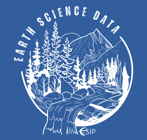 ESIP 2024 - Earth Science Data shirt design - zoomed