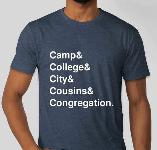 Jewish Geography Fundraiser - unisex shirt design - small