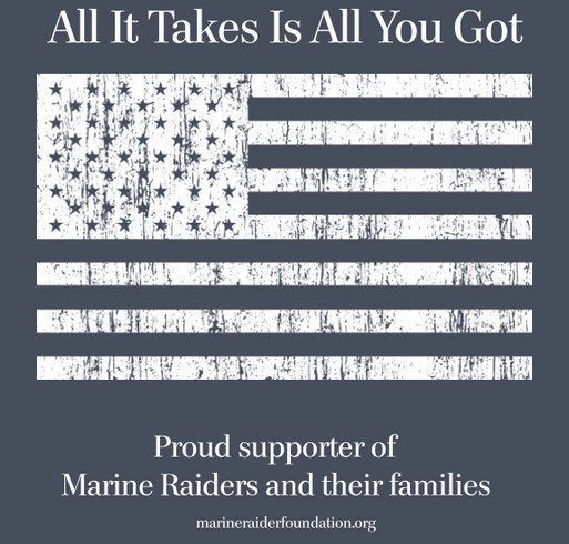 Support Marine Raider Foundation shirt design - zoomed