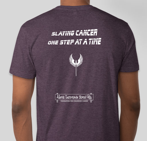 Nathan's Cancer Slayers for Alex's Lemonade Stand Foundation Fundraiser - unisex shirt design - back