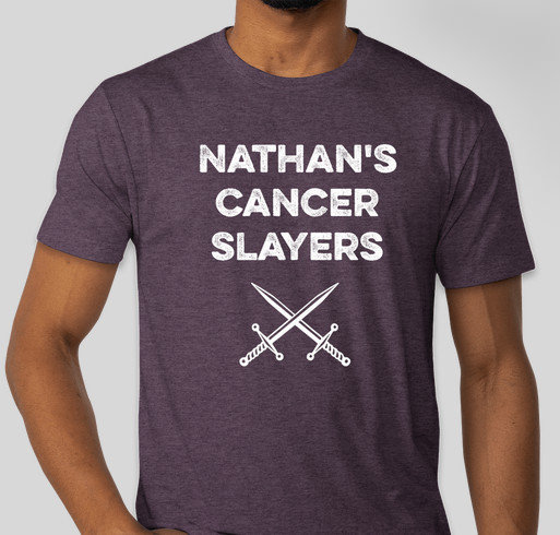 Nathan's Cancer Slayers for Alex's Lemonade Stand Foundation Fundraiser - unisex shirt design - front