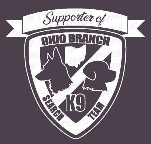 Support Ohio Branch K9 Search Team shirt design - zoomed