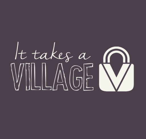 Vault Fostering Community "It Takes A Village" Tee shirt design - zoomed