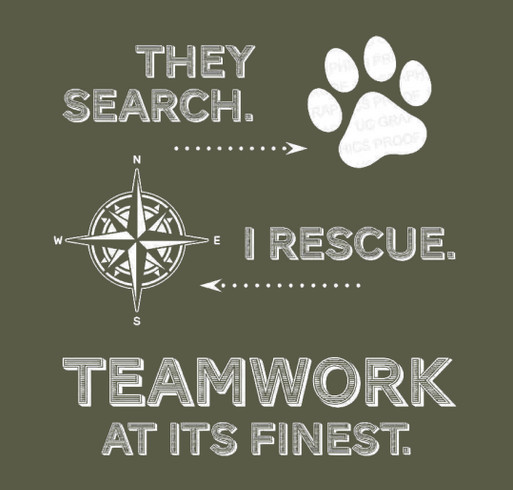 Support Ohio Branch K9 Search Team shirt design - zoomed