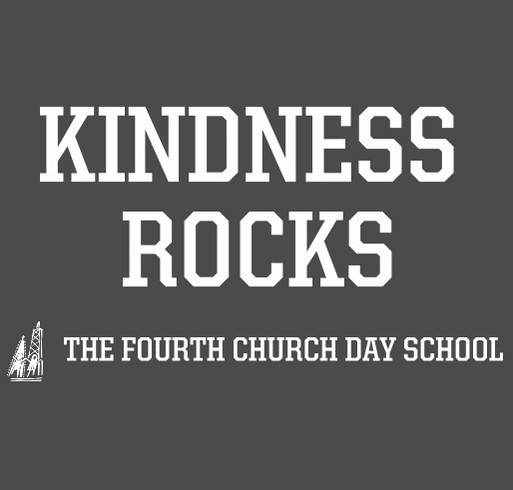 Kindness Rocks - The Fourth Church Day School (ADULTS AND KID SIZES) shirt design - zoomed