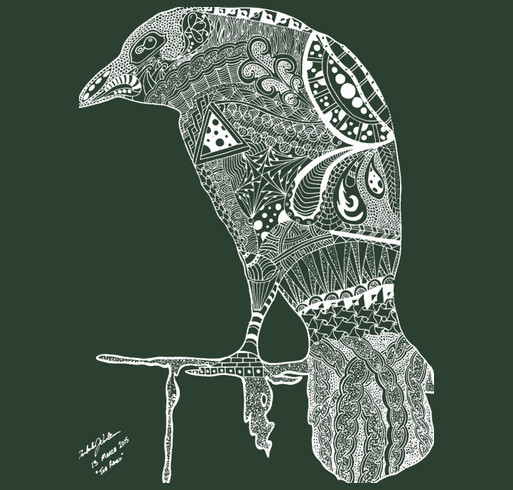 Dakota's Raven - 10 year Anniversary shirt design - zoomed