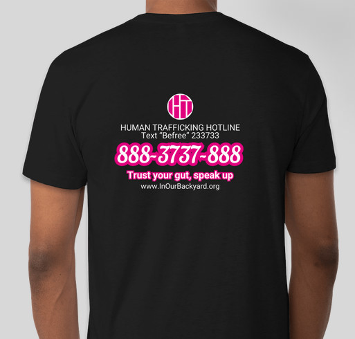 Pink Duck 5k to stop Human Trafficking Fundraiser - unisex shirt design - back