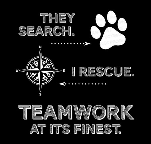 Support Ohio Branch K9 Search Team shirt design - zoomed