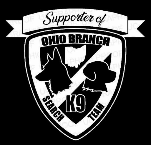 Support Ohio Branch K9 Search Team shirt design - zoomed