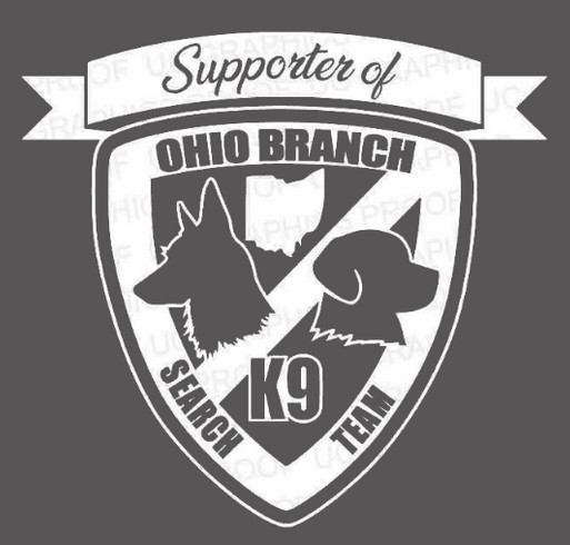 Support Ohio Branch K9 Search Team shirt design - zoomed