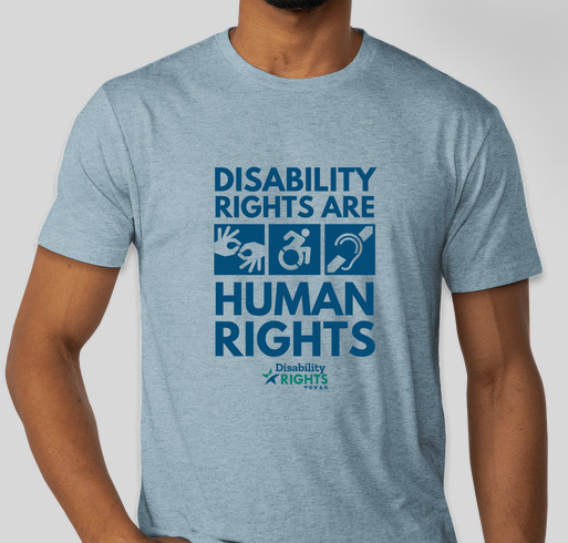 Be a Champion of Disability Rights Fundraiser - unisex shirt design - front