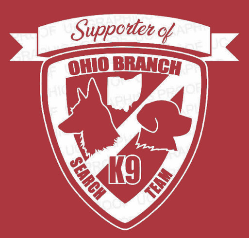 Support Ohio Branch K9 Search Team shirt design - zoomed