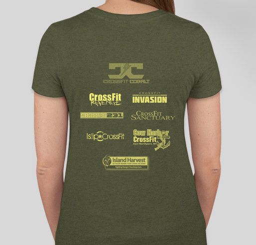 3rd Annual CrossFit for Food Fundraiser - unisex shirt design - back